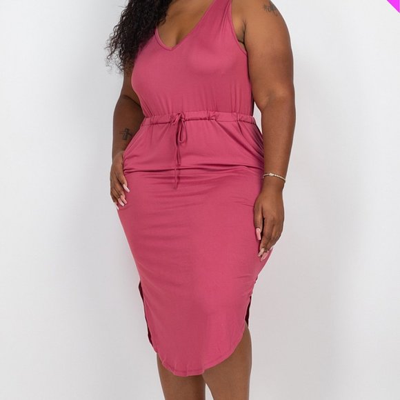 Cappella Dresses & Skirts - Drawstring Midi Dress